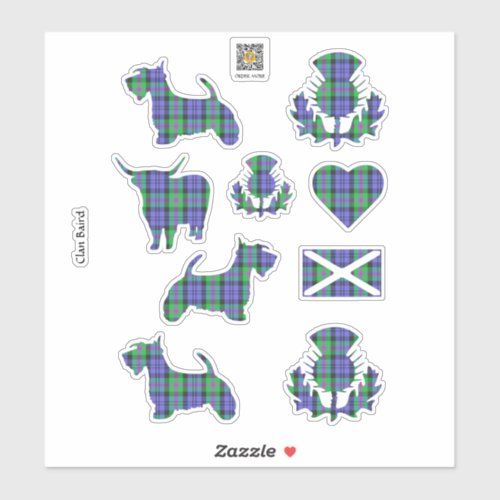 Clan Baird Tartan Sticker