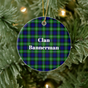Clan Bannerman Tartan Ceramic Ornament