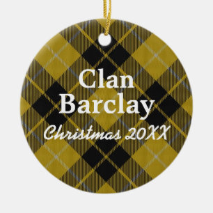Clan Barclay Scottish Dress Tartan Ceramic Ornament