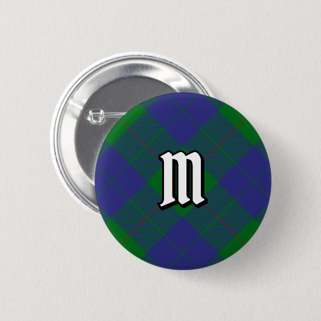 Clan Barclay Tartan Button (Front & Back)