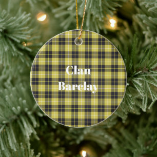 Clan Barclay Tartan Ceramic Ornament