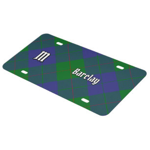 Clan Barclay Tartan License Plate