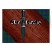 Clan Barclay Tartan Sgian Dubh Blade (Front Horizontal)