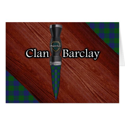 Clan Barclay Tartan Sgian Dubh Blade (Front Horizontal)