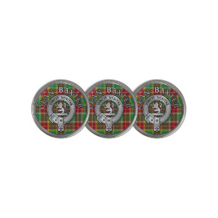 Clan Baxter Crest & Tartan Golf Ball Marker