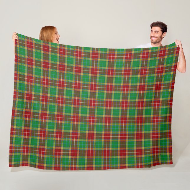 Clan Baxter Tartan Fleece Blanket (In Situ)