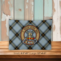 Clan Bell Crest over Tartan Accessory Pouch
