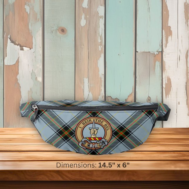 Clan Bell Crest over Tartan Fanny Pack (Creator Uploaded)