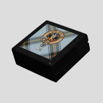 Clan Bell Crest over Tartan Gift Box