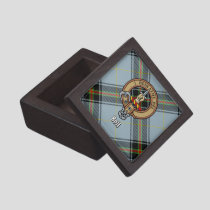 Clan Bell Crest over Tartan Gift Box