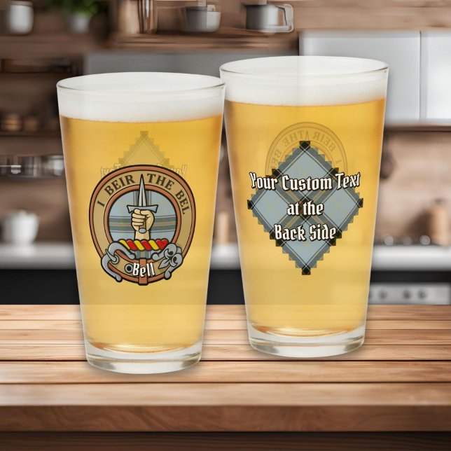 Clan Bell Crest over Tartan Glass (Creator Uploaded)