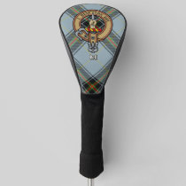 Clan Bell Crest over Tartan Golf Head Cover