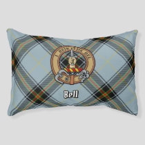 Clan Bell Crest over Tartan Pet Bed