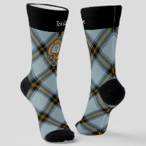 Clan Bell Crest over Tartan Socks