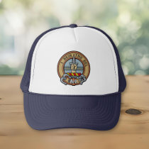 Clan Bell Crest over Tartan Trucker Hat