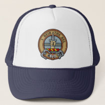 Clan Bell Crest over Tartan Trucker Hat