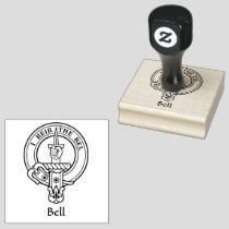Clan Bell Crest Rubber Stamp