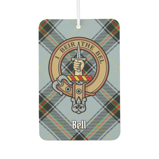 Clan Bell Tartan Air Freshener (Front)