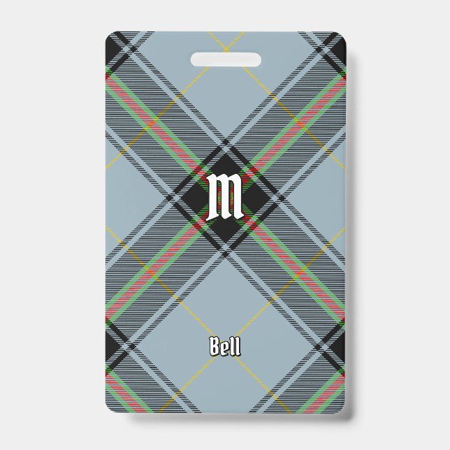 Clan Bell Tartan Badge (Front)
