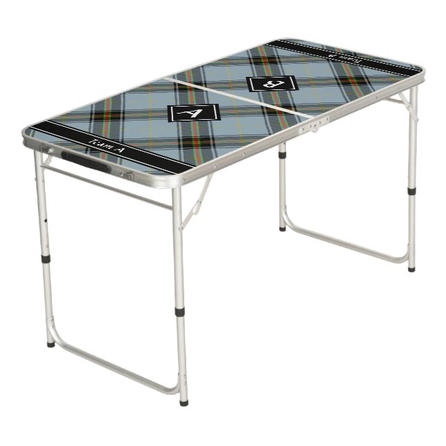 Clan Bell Tartan Beer Pong Table (Angled)