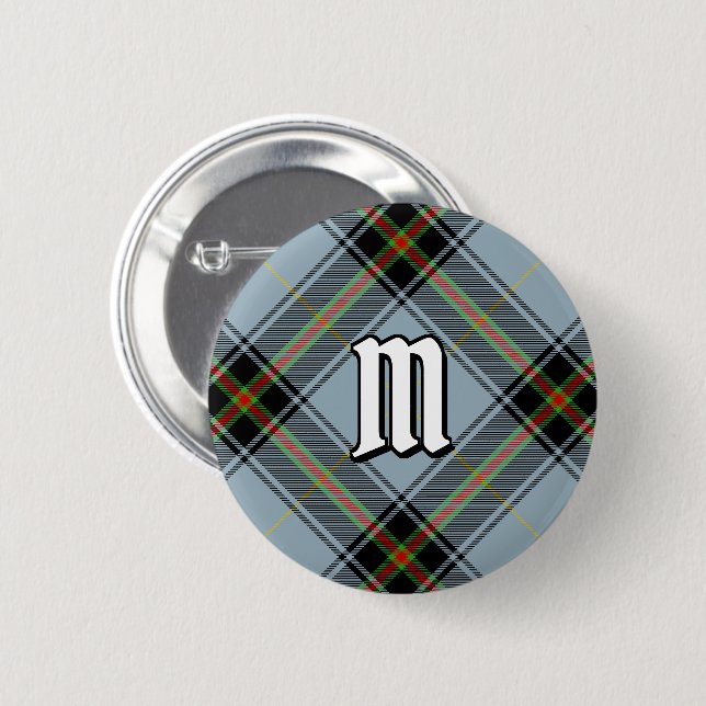 Clan Bell Tartan Button (Front & Back)