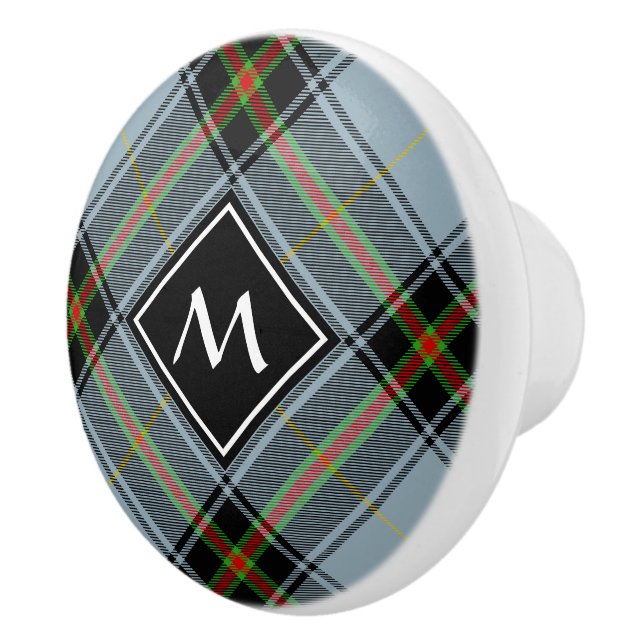Clan Bell Tartan Ceramic Knob (Right)
