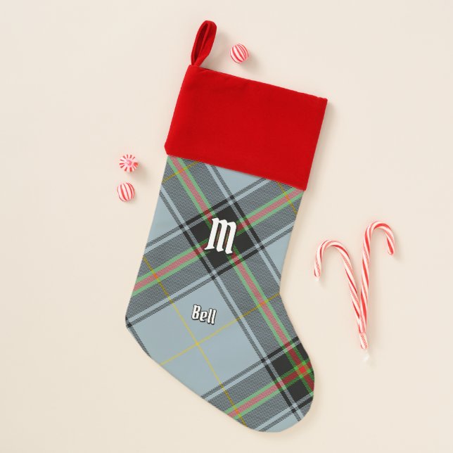 Clan Bell Tartan Christmas Stocking (Front)
