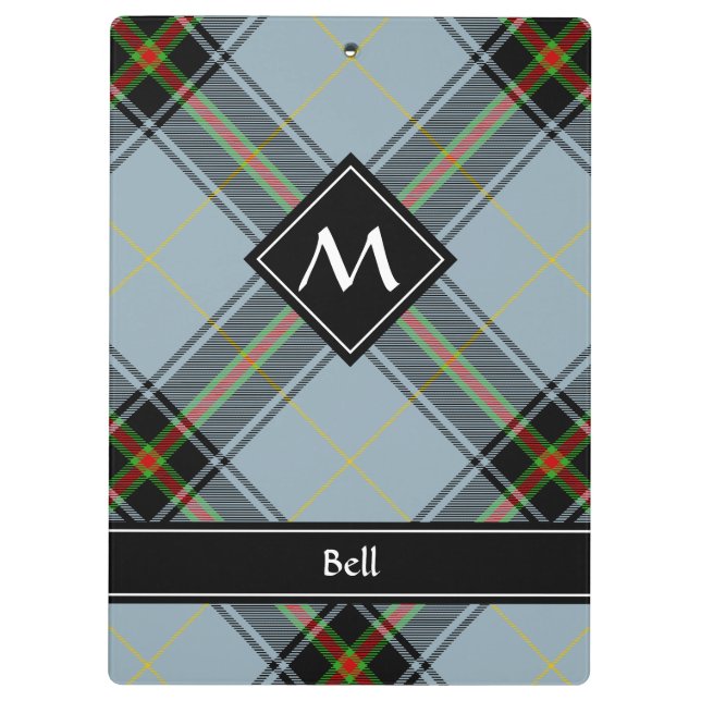 Clan Bell Tartan Clipboard (Back)