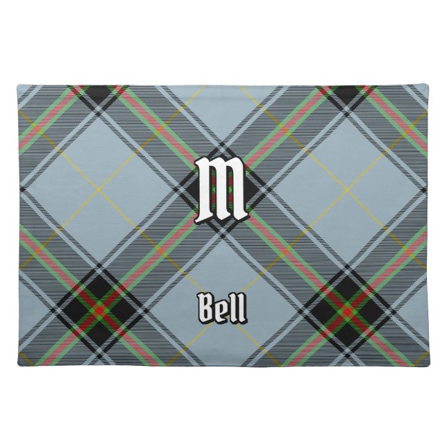 Clan Bell Tartan Cloth Placemat (Front)