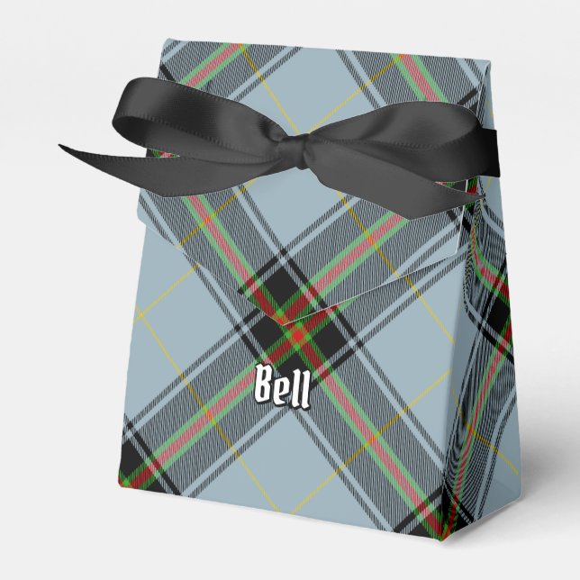 Clan Bell Tartan Favor Boxes (Front Side)