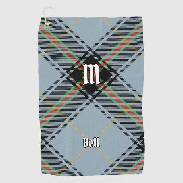 Clan Bell Tartan Golf Towel (Front)