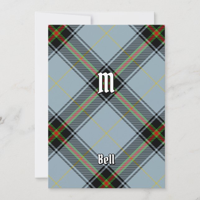 Clan Bell Tartan Invitation (Front)