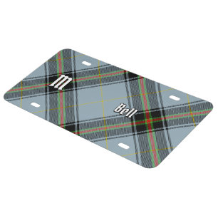 Clan Bell Tartan License Plate