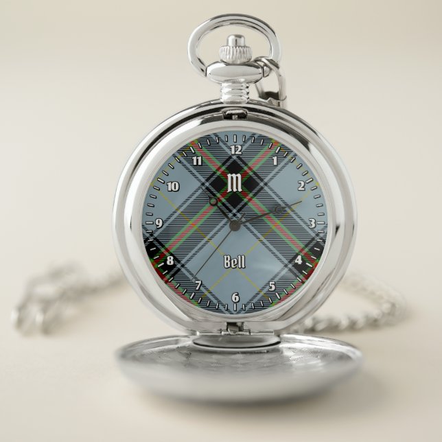 Clan Bell Tartan Pocket Watch (Inside)