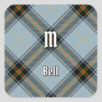 Clan Bell Tartan Square Sticker