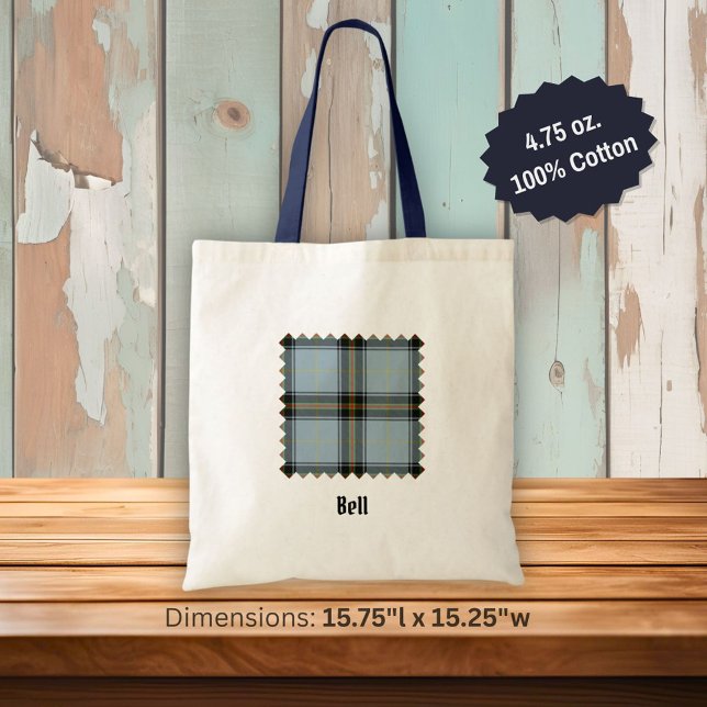 Clan Bell Tartan Tote Bag (Creator Uploaded)