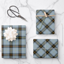 Clan Bell Tartan Wrapping Paper Sheets