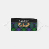 Clan Blair Crest Adult Cloth Face Mask (Front, Folded)