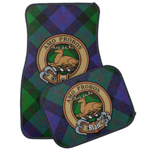 Clan Blair Crest Car Floor Mat