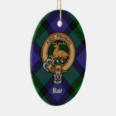 Clan Blair Crest Ceramic Ornament (Right)
