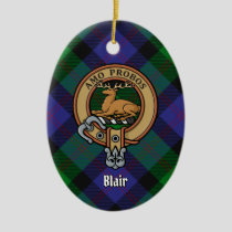 Clan Blair Crest Ceramic Ornament