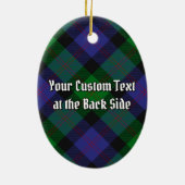 Clan Blair Crest Ceramic Ornament (Back)