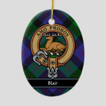 Clan Blair Crest Ceramic Ornament
