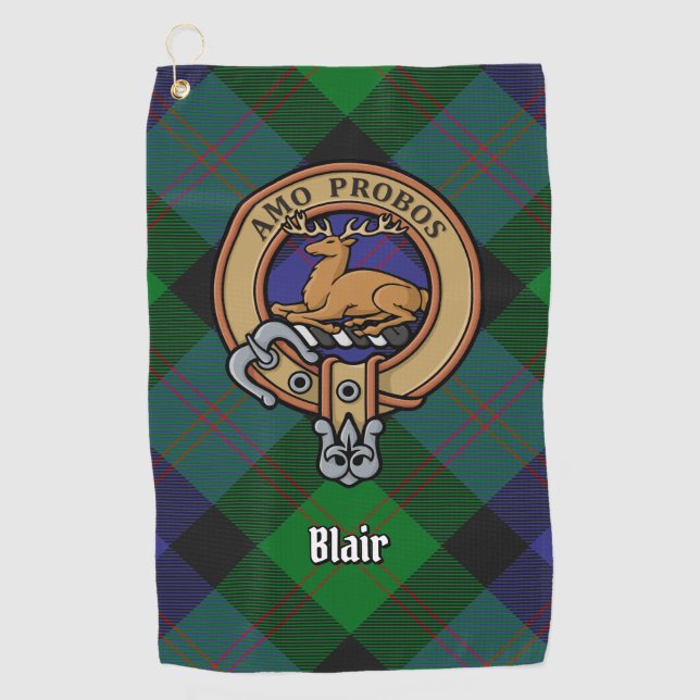 Clan Blair Crest Golf Towel (Front)