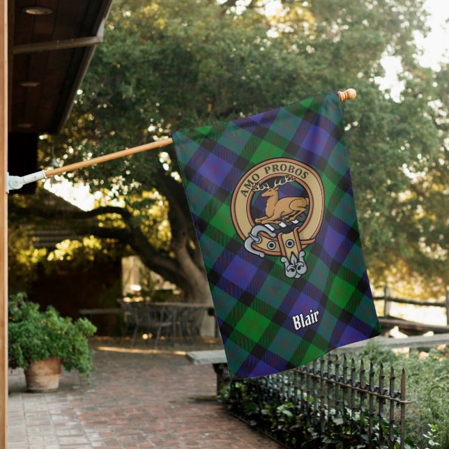 Clan Blair Crest House Flag (In SItu)