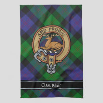 Clan Blair Crest Kitchen Towel