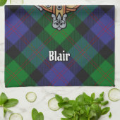 Clan Blair Crest Kitchen Towel (Folded)
