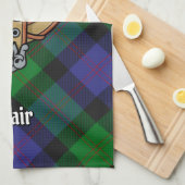 Clan Blair Crest Kitchen Towel (Quarter Fold)