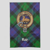 Clan Blair Crest Kitchen Towel