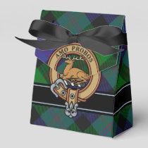 Clan Blair Crest over Tartan Favor Box